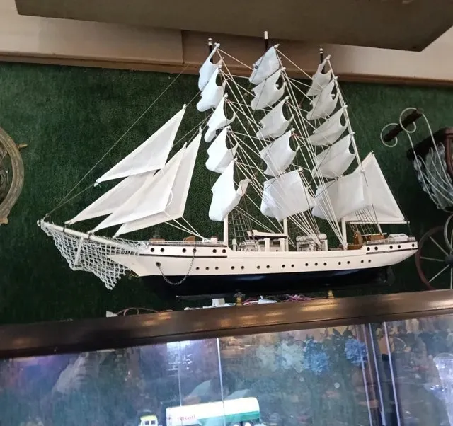 Houten scheepsmodel, 60 cm