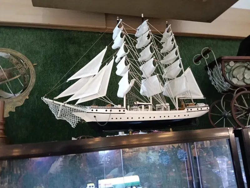 Houten scheepsmodel, 60 cm